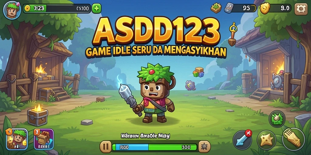 Tampilan gameplay Idle yang menarik dan penuh warna.