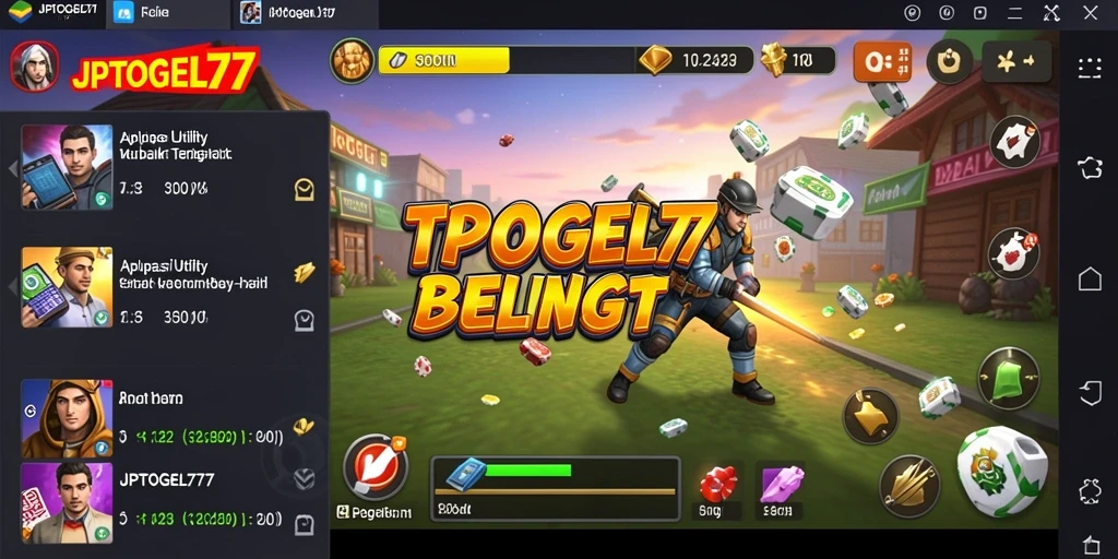 Tampilan aplikasi JPTOGEL77 yang menarik dan fungsional.