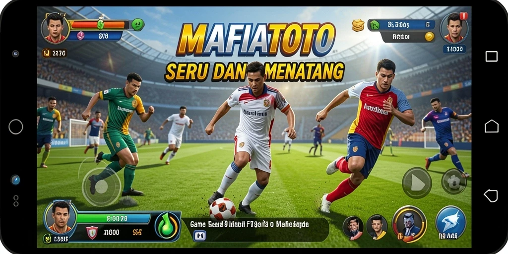 Tampilan gameplay MAFIATOTO yang penuh aksi dan strategi olahraga.