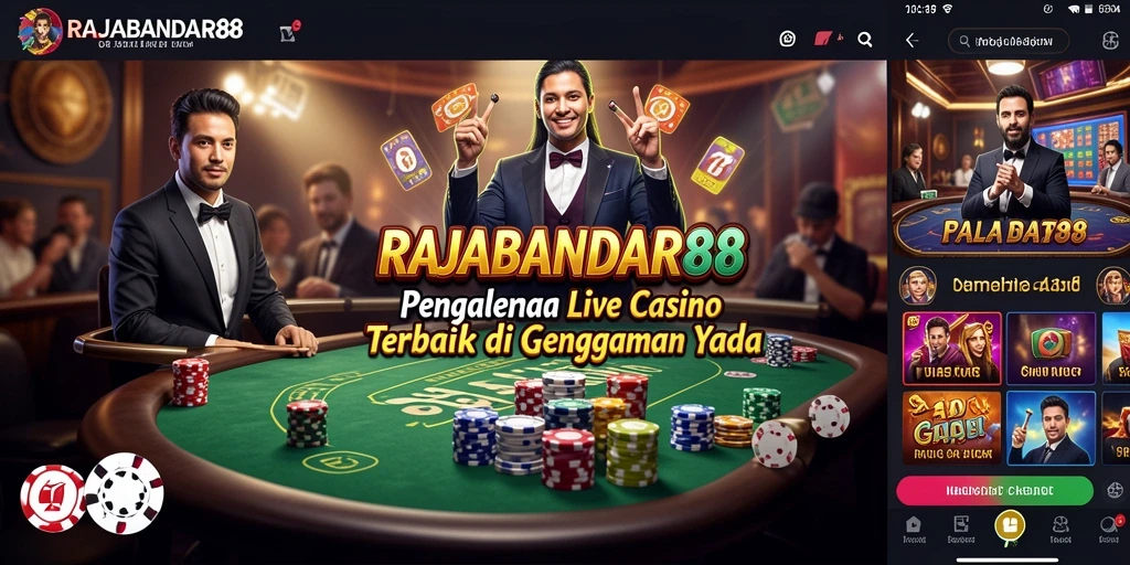 Tampilan gameplay Live Casino RAJABANDAR88 yang menegangkan dan interaktif.