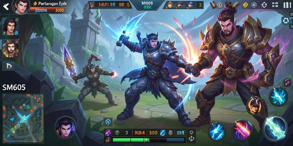 Gameplay seru dengan karakter unik dan pertempuran strategis.