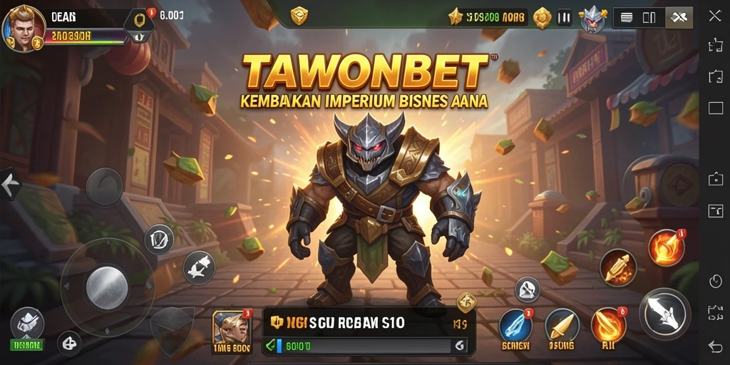 Screenshot gameplay TAWONBET yang menampilkan keseruan mengelola bisnis.