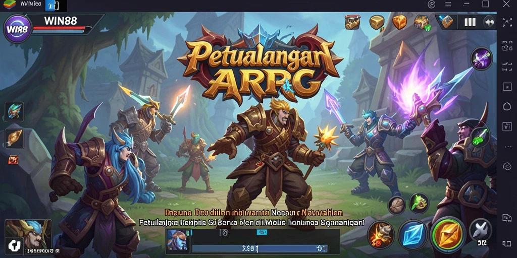 Tangkapan layar dari gameplay seru WIN88 dalam pertempuran ARPG.